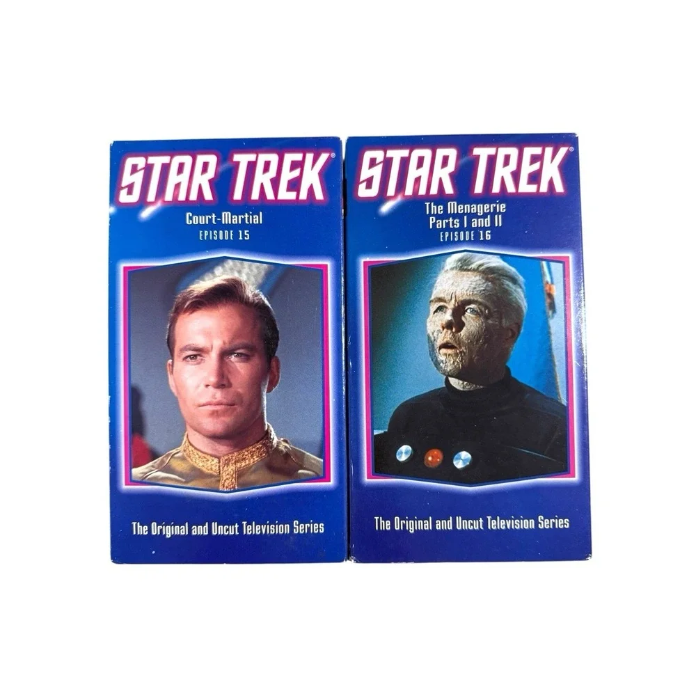 Lot of 11 Star Trek: The Original and Uncut TV Series Episodes VHS Tapes EUC